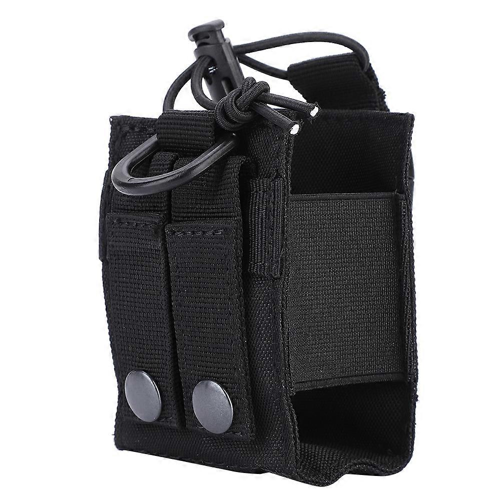 Lightweight Nylon Military Water Bottle Pouch Molle Compatible (Black)