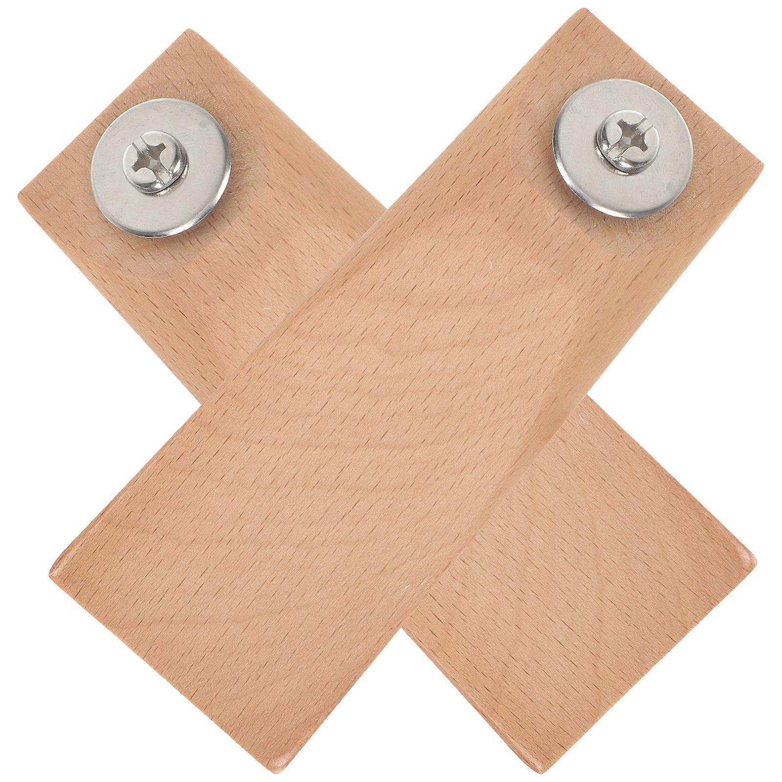 Lock knoppar Trä Gryta Knopp för hemanvändare Anti-Slip 2st