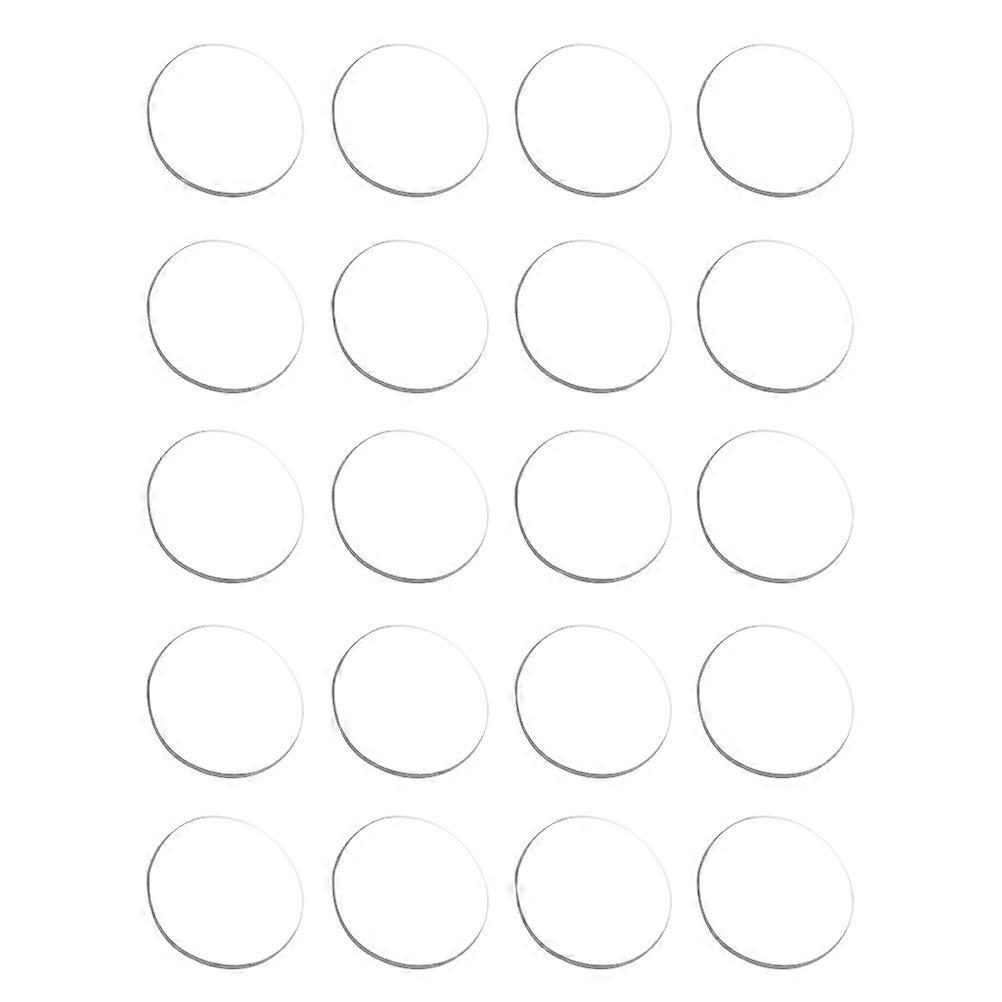 Glass Table Top Bumper: 20pcs Glass Table Top Anti Slip Pads Round Transparent Soft Silicone For Avoid Glass Move,25 Mm × 3 Mm