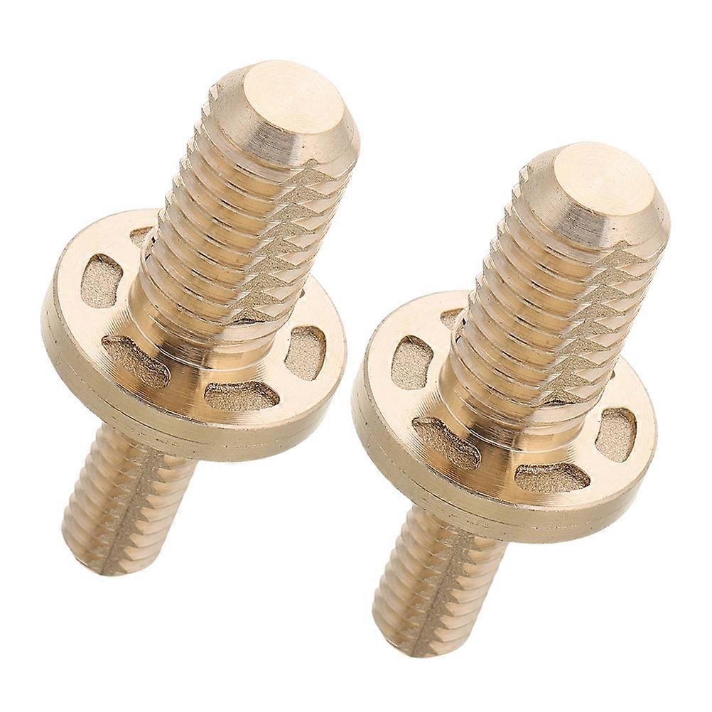 Brass Billiard Cue Extension Joint – 2pcs, Enhanced Stability, Precision Fit, Secure Connection for Household & Professional Pool Cue Use