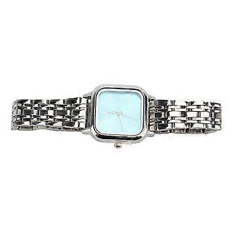 Slim Women Watch Glass Quadrate Dial Analog Quartz Wristwatch for Ladies Young Girls Holiday Present Blue