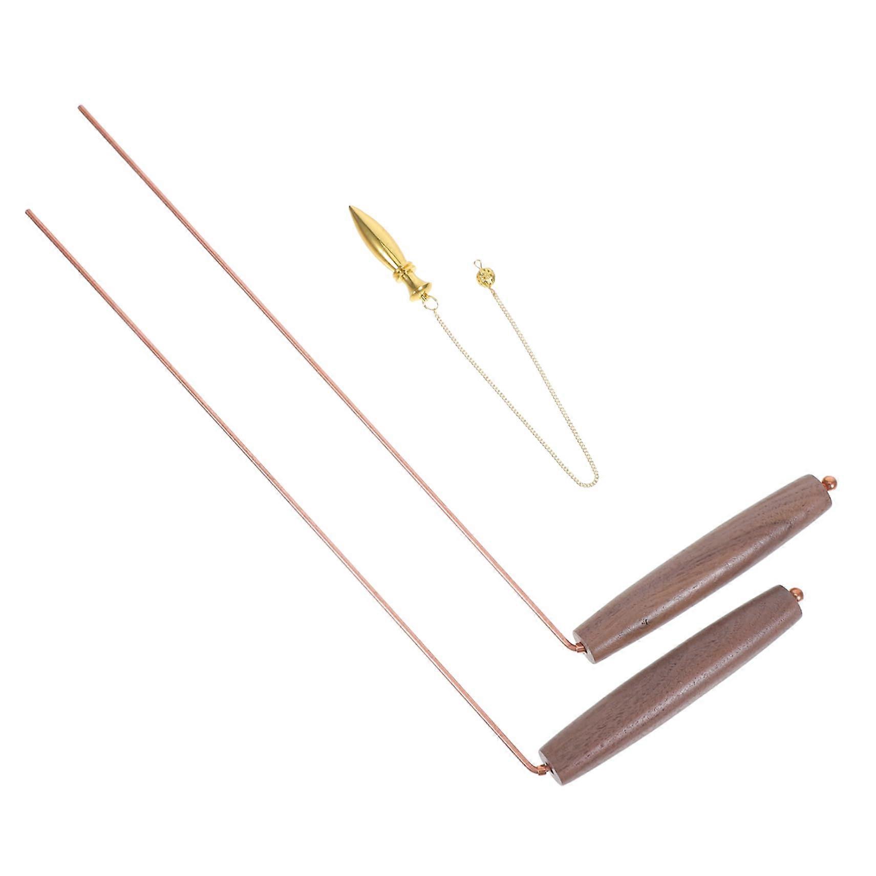 Dowsing Rod Xunlong-Herrscher Handheld Wooden Paranormal Pendulum Haunting Tool For Ghosts And Treasure Detection 1-Set