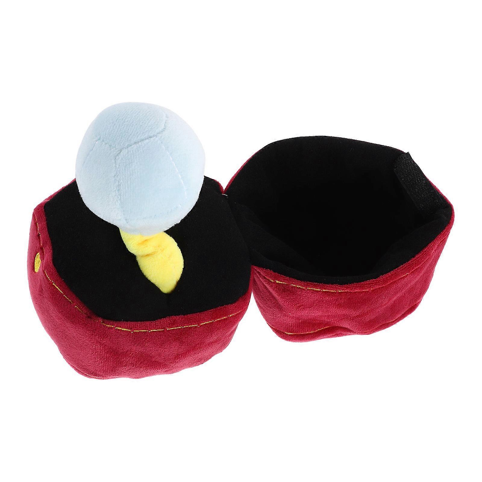 Stuffed Ring Plush Creative Plush Ring Toy Red Color PP Cotton Material for Special Occasions 1 Set