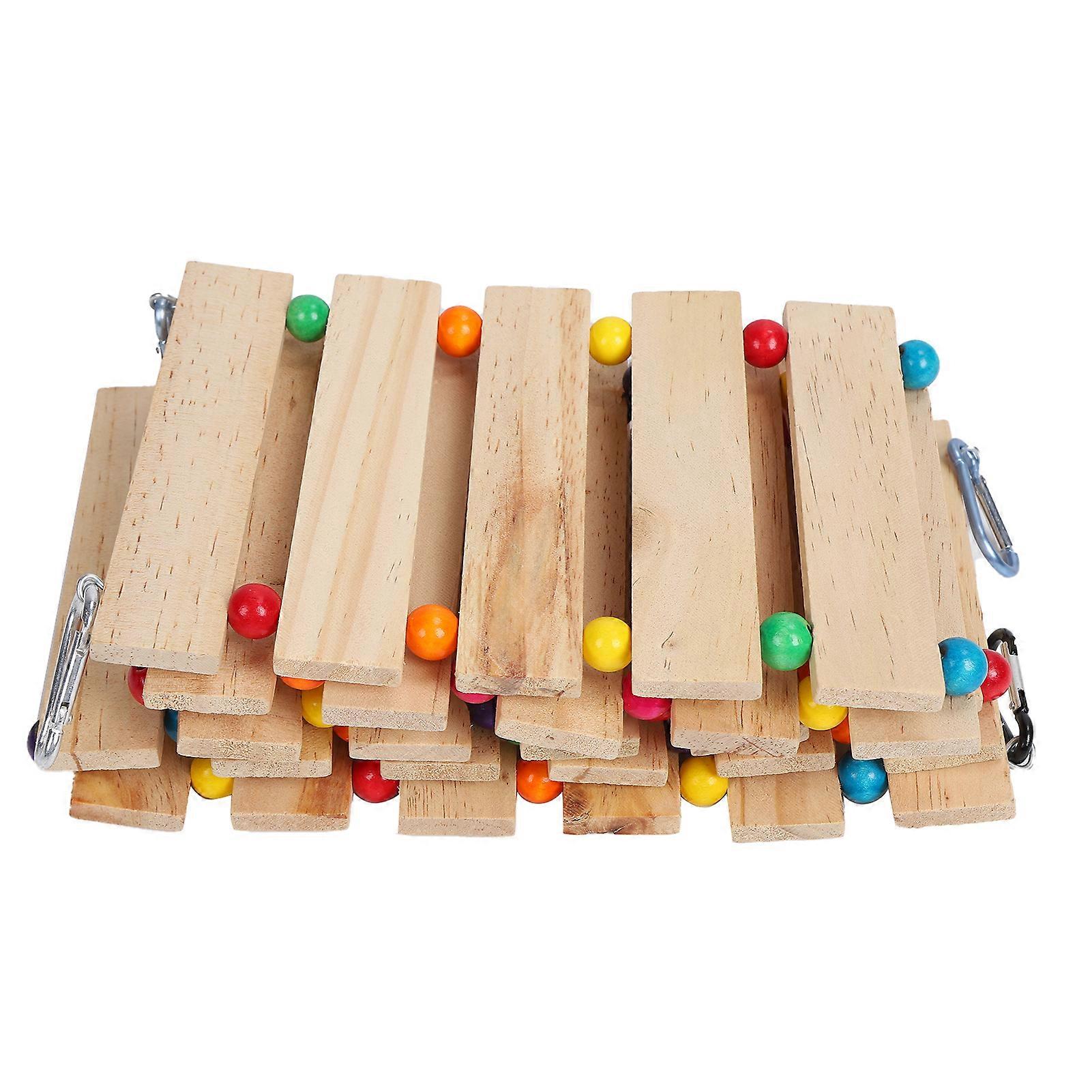 Chicken Swing Chicken Wooden Ladder Hanging Feeder Bird Hens Toy for Poultry Rooster ChicksL