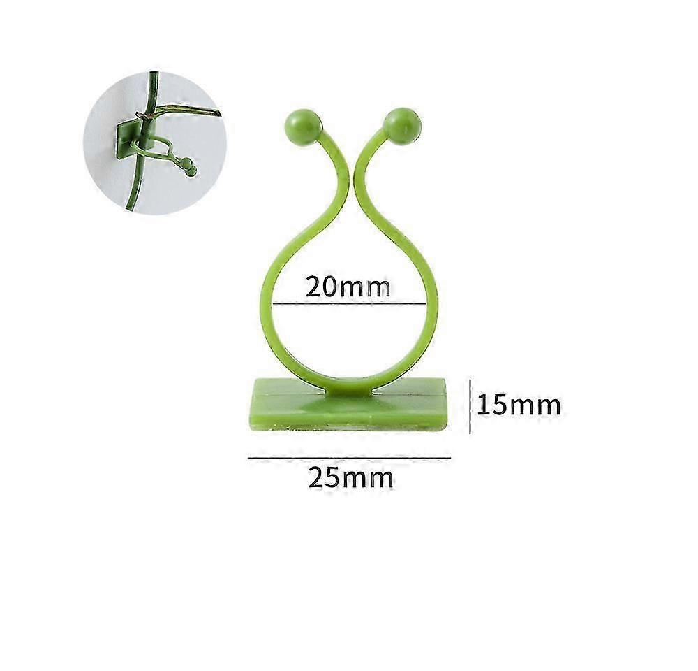 120 Pcs Plant Climbing Wall Fixing Clips Self Adhesive Hook,20mm