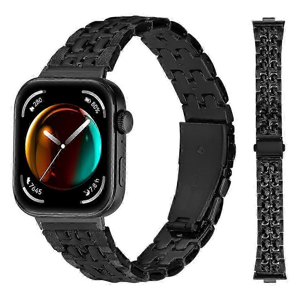 Type D Replacement Strap for Huawei-Compatible Watch Fit 3 Metal Band with Cross Design