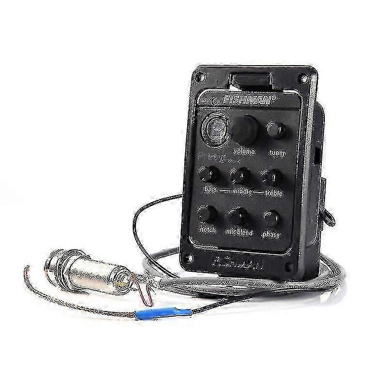 Fishman 4 Band 301 Eq Tuner Piezo Mic Presys Μείγμα Ακουστική Κιθάρα Pickup Preamp
