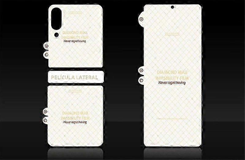 2-in-1 Front and Rear Screen Protector for Compatible with Certain Brand Hydrogel Film HD Anti-Scratch Water Resistant