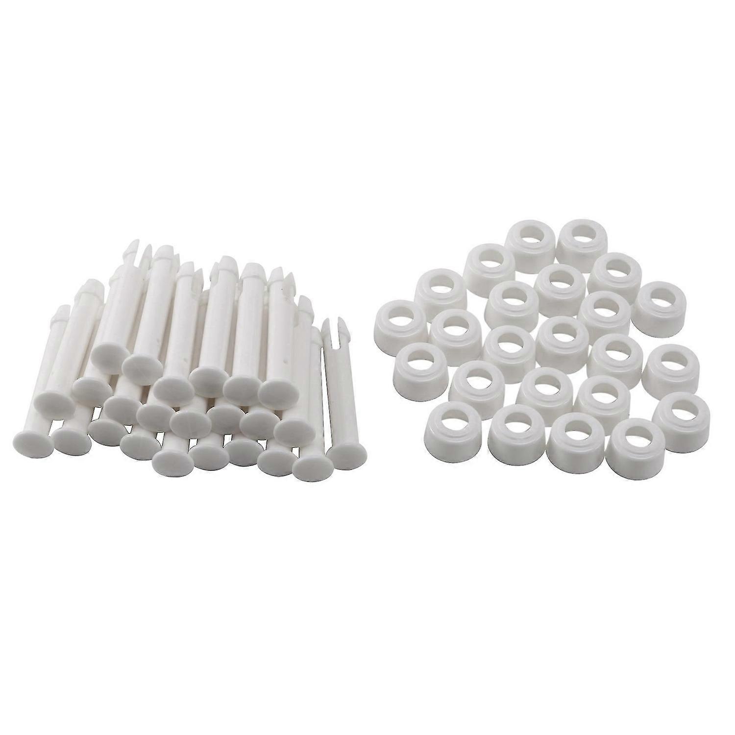 24Pcs ABS Pool Joint Pins, 6cm/2.36in Cap Set Seals Compatible with Swimming Pool 28270-28273
