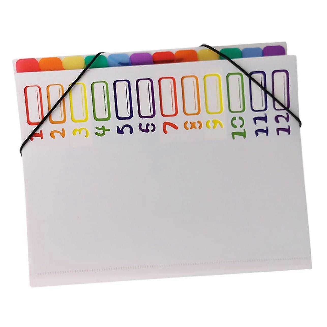 Document Organizer Multi-Layer File Folder for Office and School Lightweight Portable for Various Paper Sizes and Efficient Organization