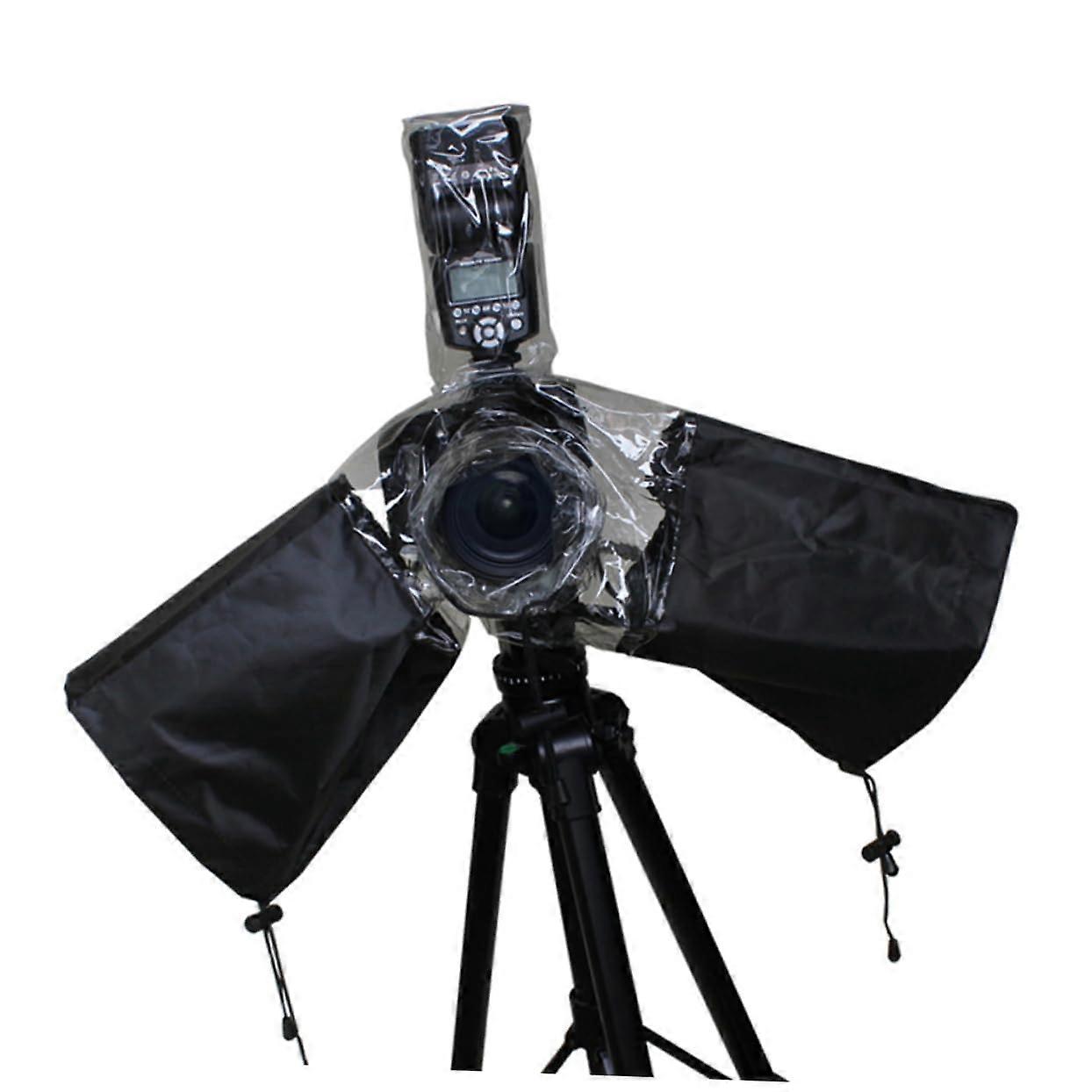 Rainproof Cover Protection for Flash with Adjustable Arm Covers Transparent for Various Camera Models
