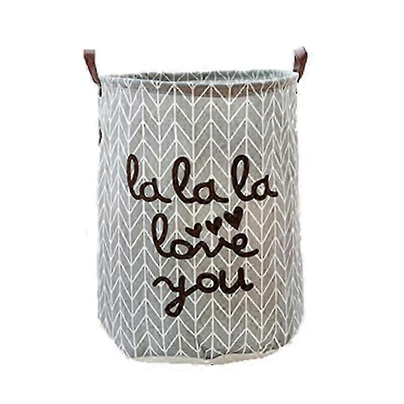 Collapsible Laundry Baskets for Home Use, Fabric Waterproof Storage Solution in Grey Color