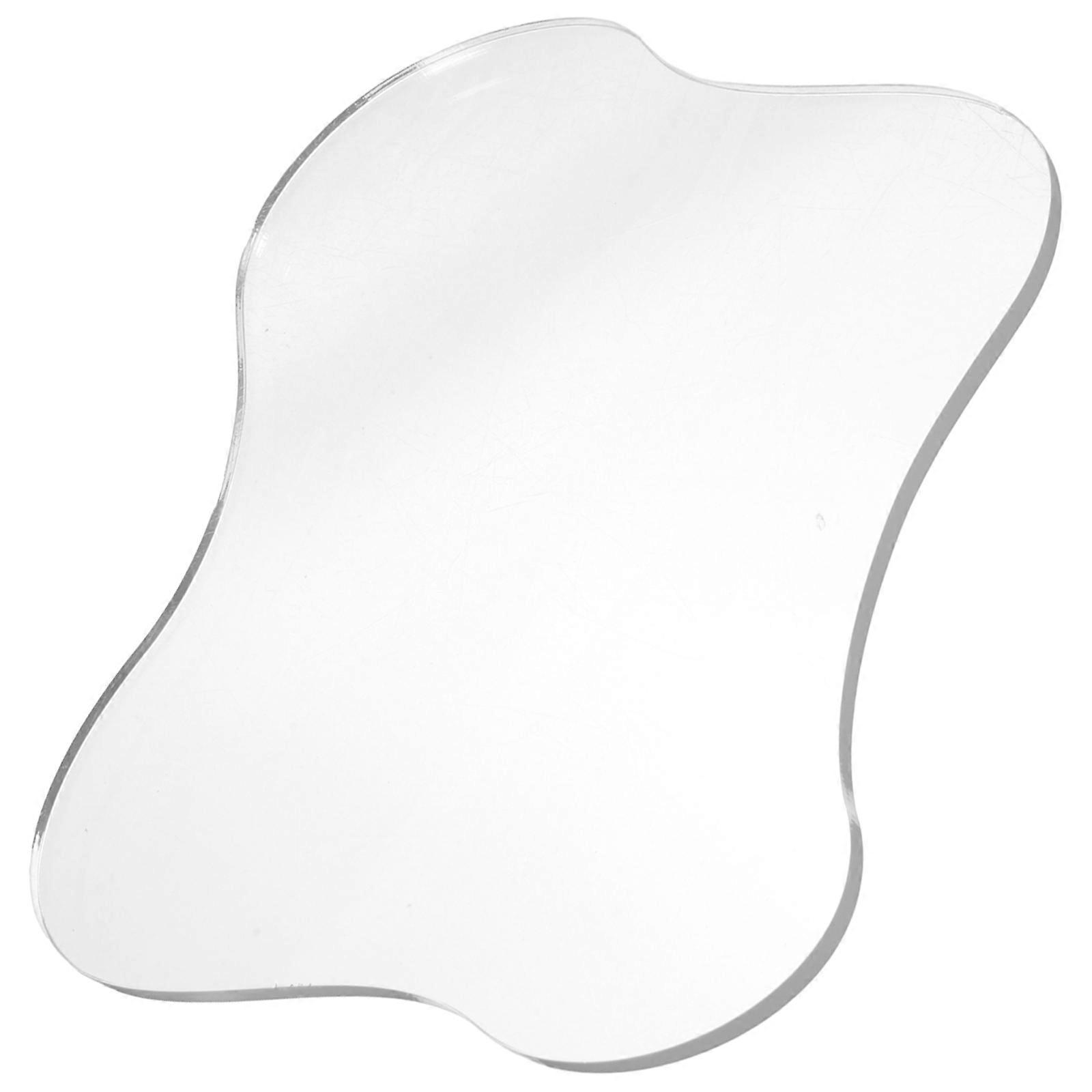 Coffee Table Coasters Acrylic Coaster Decorative Insulation Coasters 17.5X15CM 0.5CM Thick Clear 1Set