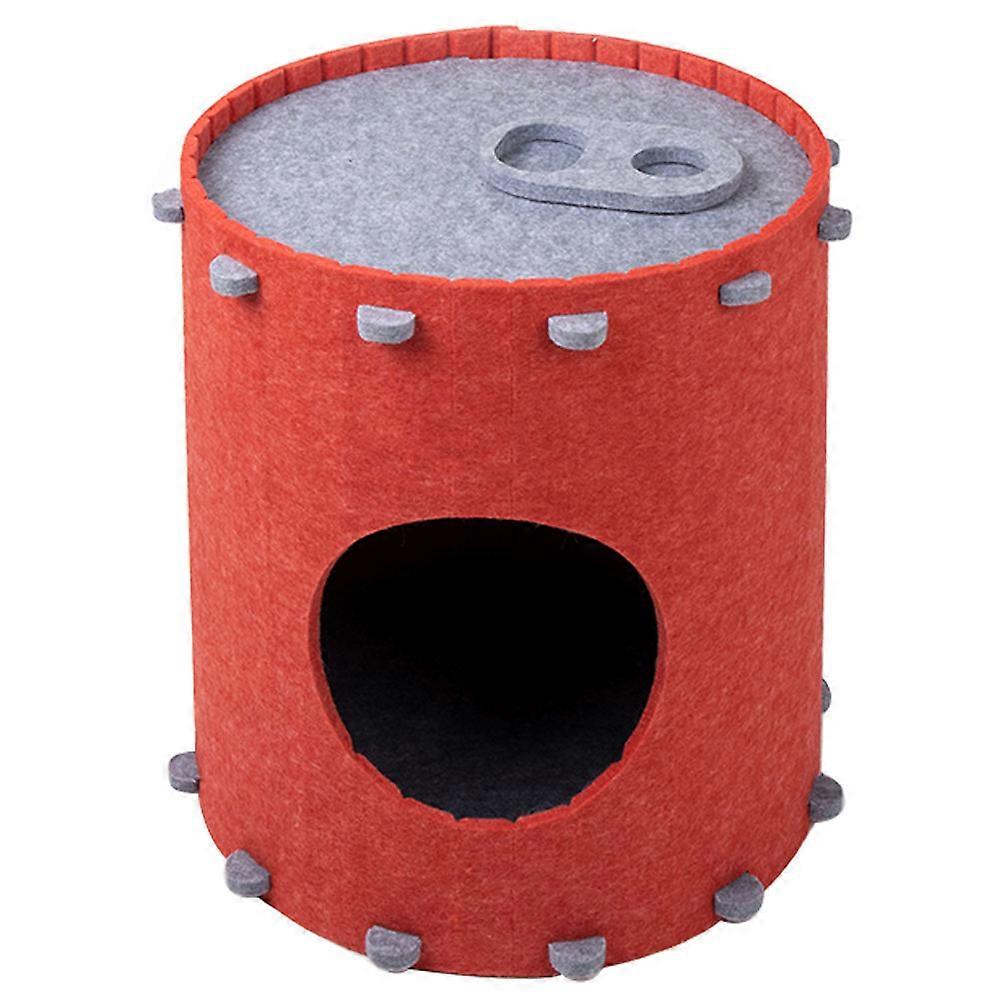 Lightweight Detachable Felt Cat House for Indoor Use – Spacious Soft Nest for Cats and Kittens, Suitable for Floor, Balcony, and Windowsill