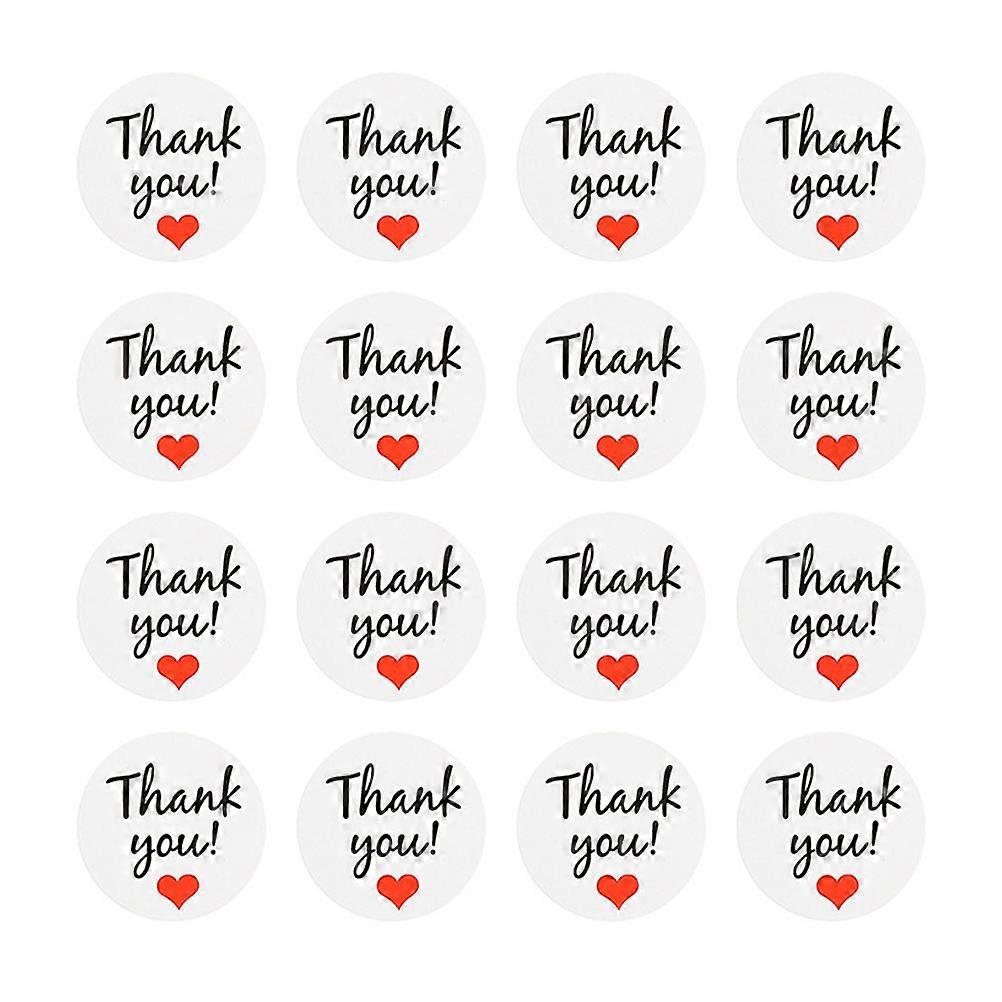 Package Sticker Thank You Adhesive Labels for Holiday Cards Party Favors White Color 120Pcs