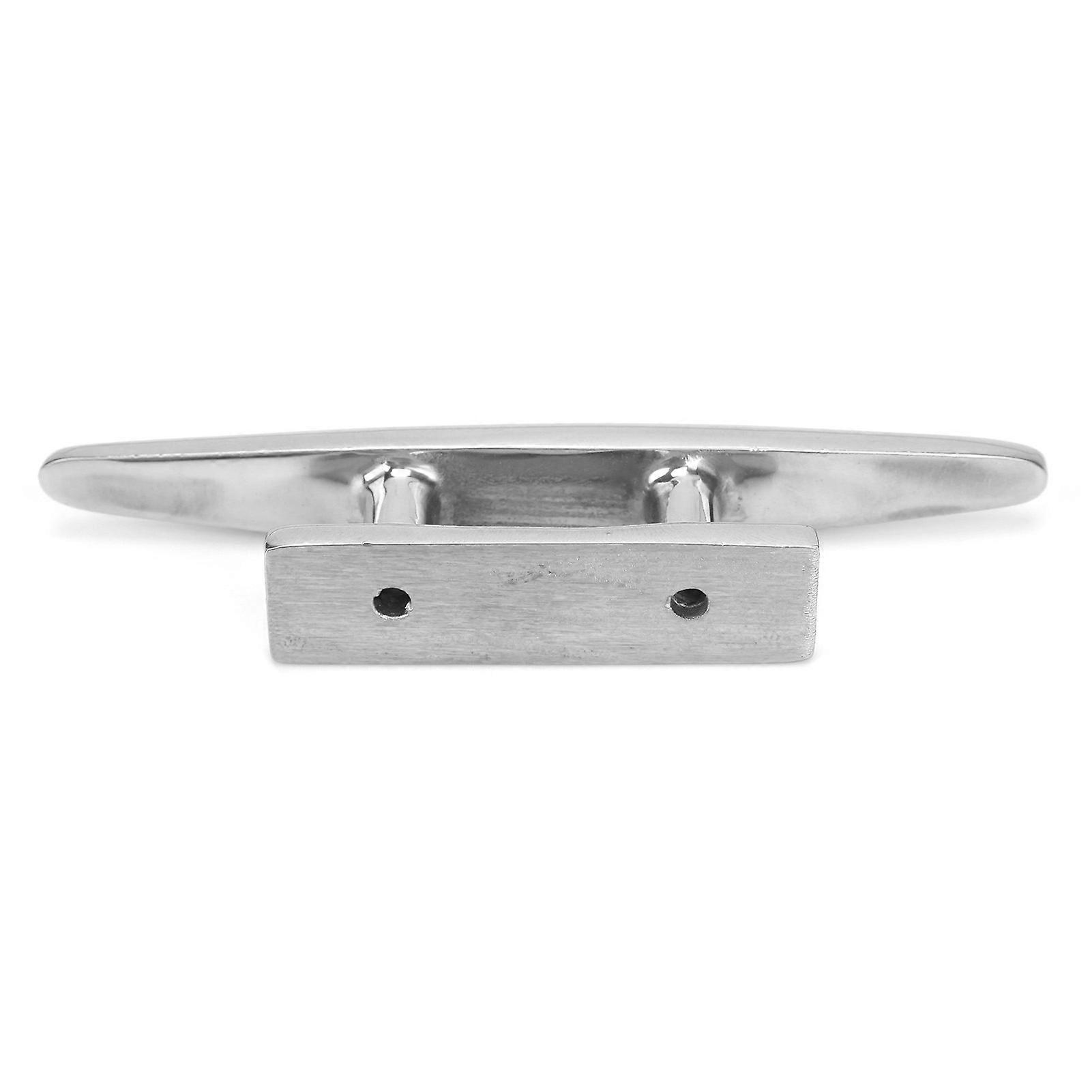 5in Boat Low Flat Cleat 316 Stainless Steel Marine Ship Deck Rope Tie Yacht Accessory