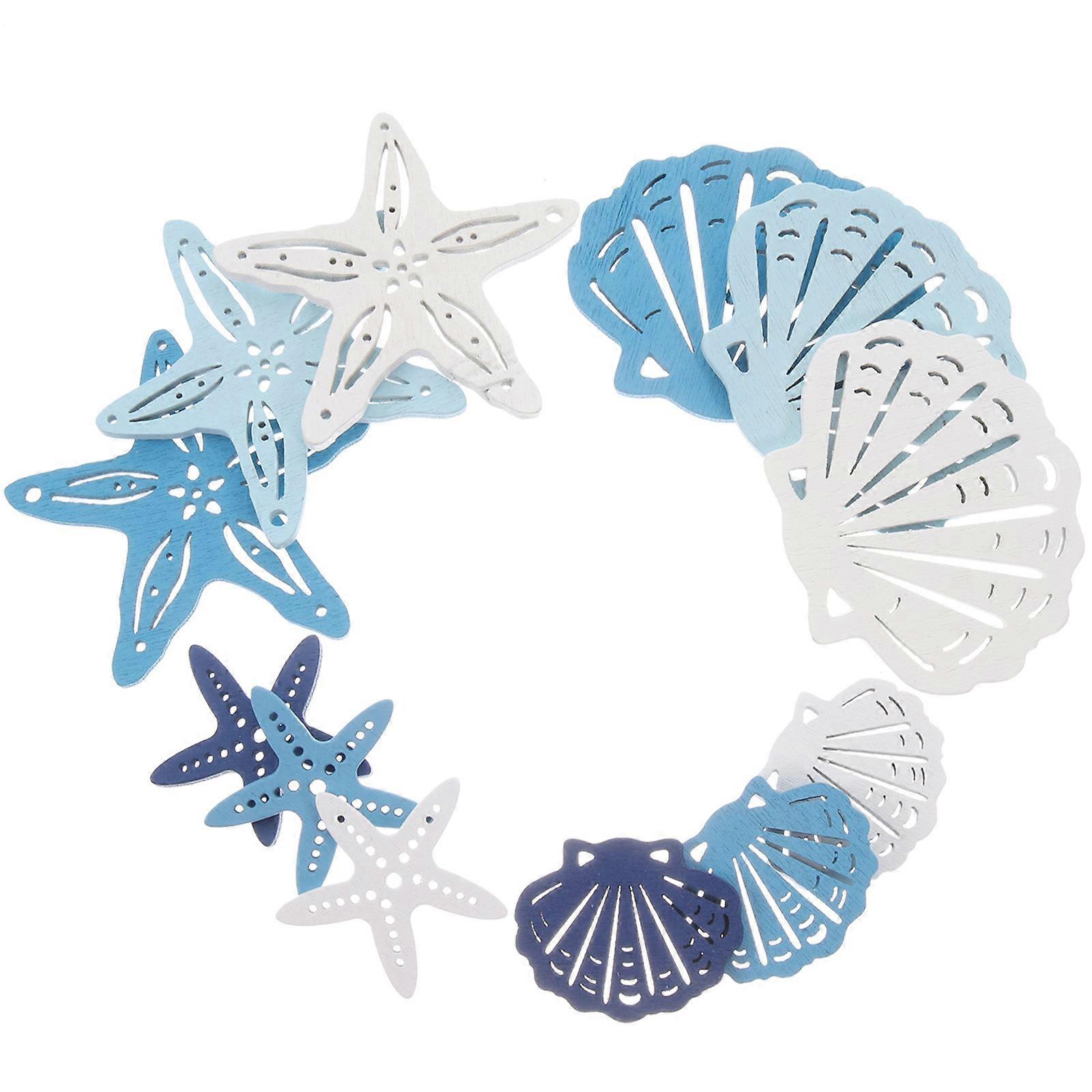 Seaside Decoration Shell Shape Diy Projects Accessory For Childrens Room And Diy Projects 136Pcs