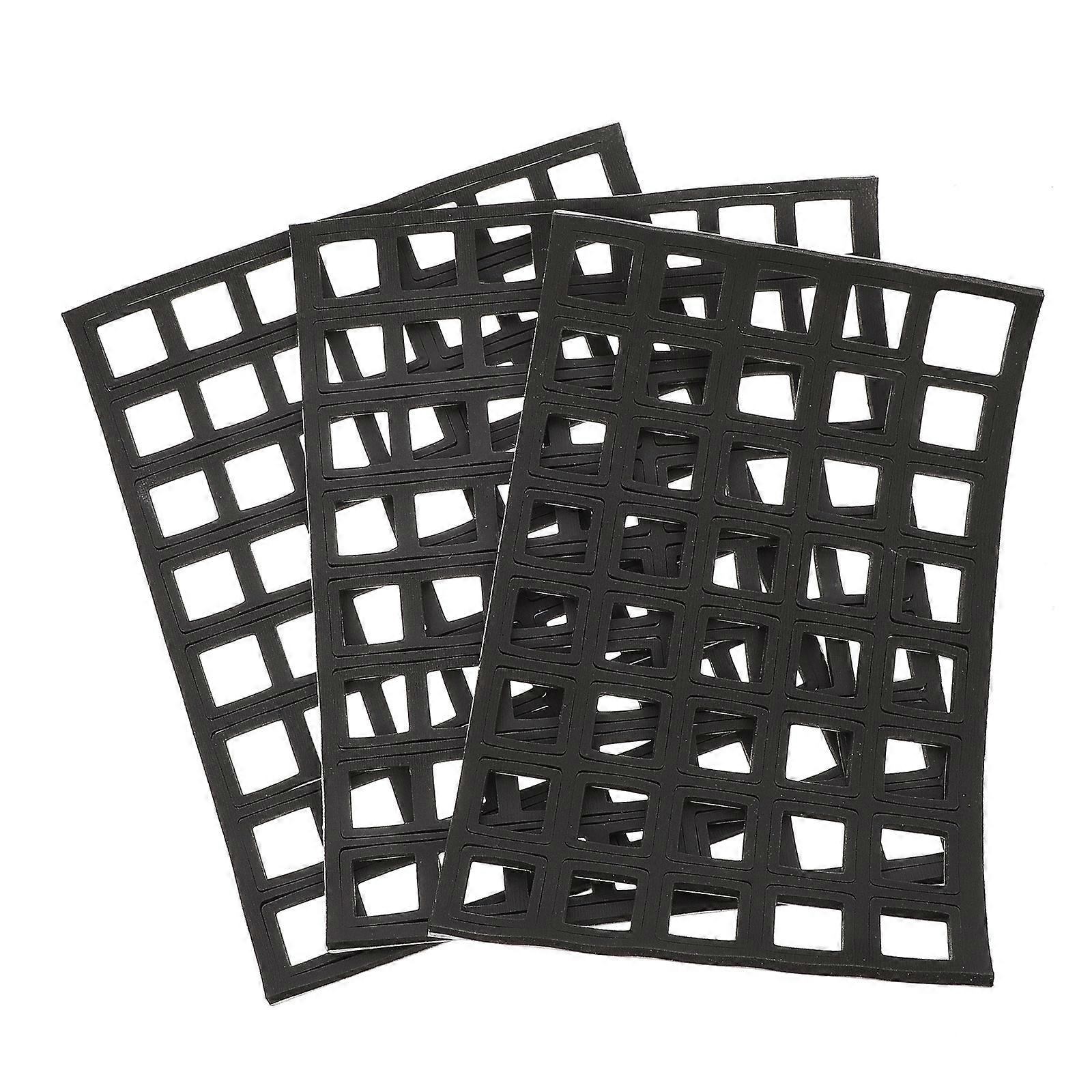 Computer Keyboard Key Labels Stickers Mechanical Keyboard Film Foams Supply Dampening Effect Black 17.5X14.5X0.5CM 1Set