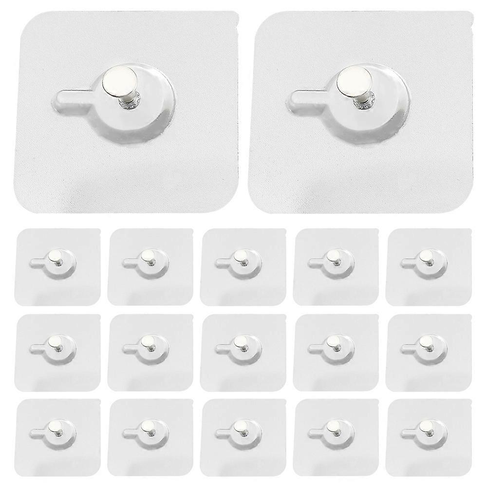 20pcs Heavy Duty Self Adhesive Wall Hooks for Picture Hanging and Home Decor – Easy Install & Remove, Suitable for Smooth Surfaces