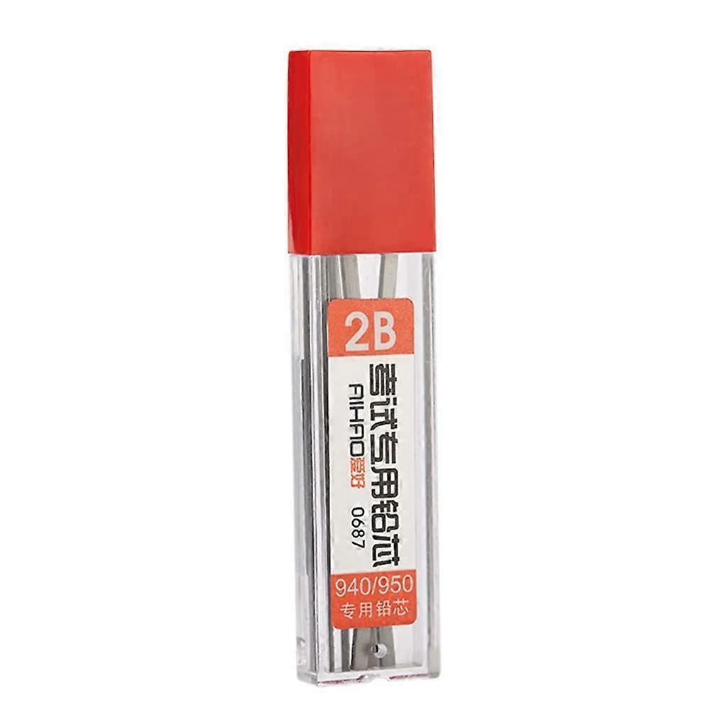 2B Mechanical Pencil Leads - 5 Pieces Tube for Art Sketch, Drawing, Writing, Compatible with Standard Mechanical Pencils