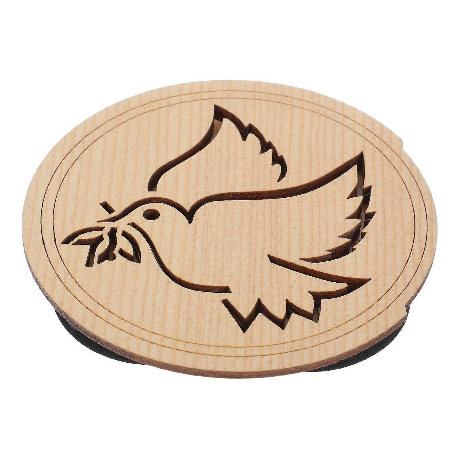 Sound Hole Block for Guitar Soundhole Cover Reduce Feedback Maple Wood Square 1Set