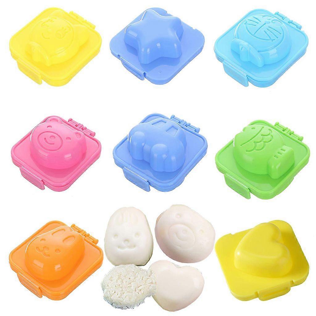 Plastic Sushi Rice & Egg Mold: Non-Stick – For Home, Restaurant, Camping (Random Colors)