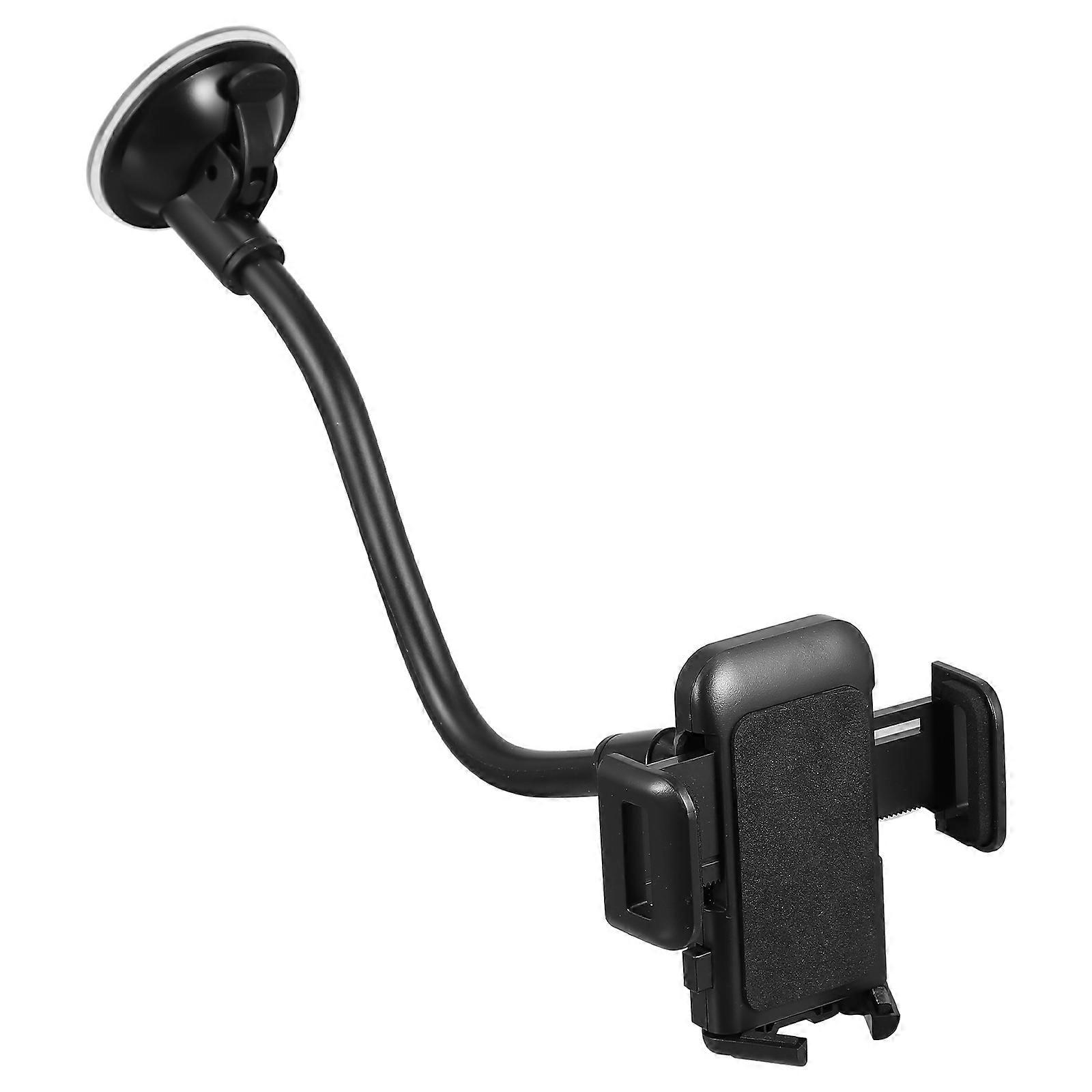 Flexible Gooseneck Suction Cup Phone Holder Multipurpose Car Mount Black 30X7X7CM Adjustable Viewing Angle 1Pack