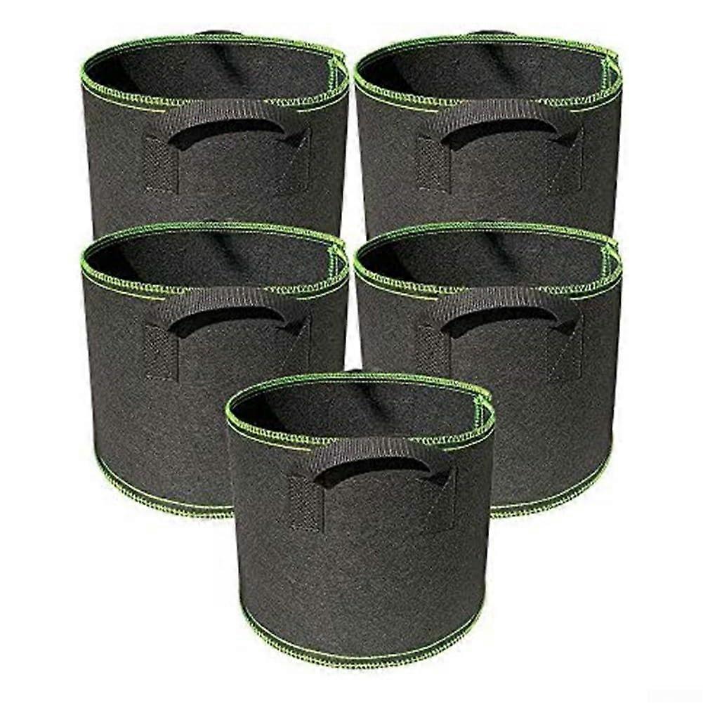 Vlies-Pflanzsaecke Non-Woven Grow Bags For Improved Growth And Root Development With Double-Thick Handles 20x20 Cm