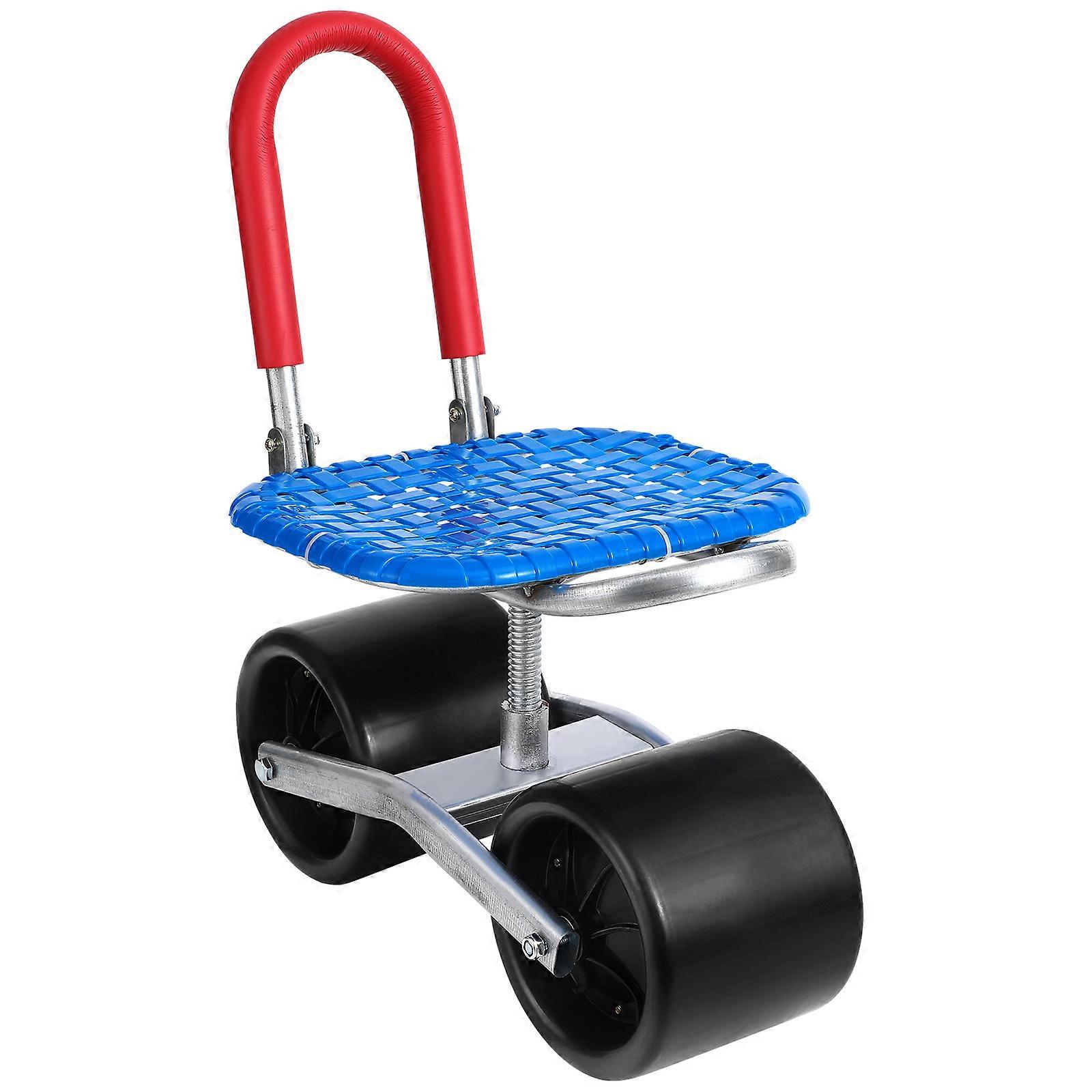 Rolling Work Seat Adjustable Garden Seat High-carbon Steel PP Plastic 47x16cm Yard Work 1Pack