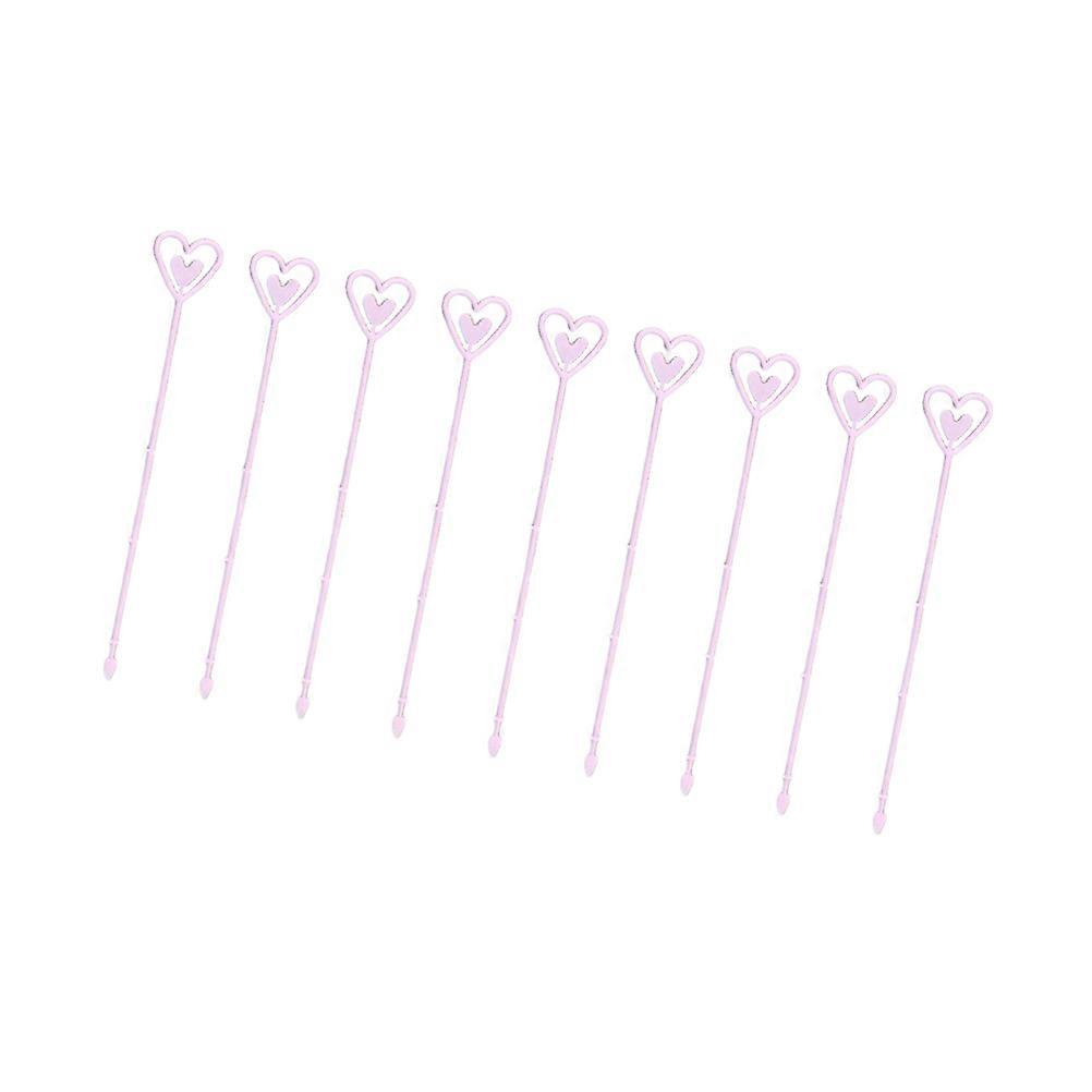 Flower Card Holders Pink Plastic Cute Heart Shape Wedding Party Favors 23x3cm Home Use 80Pcs