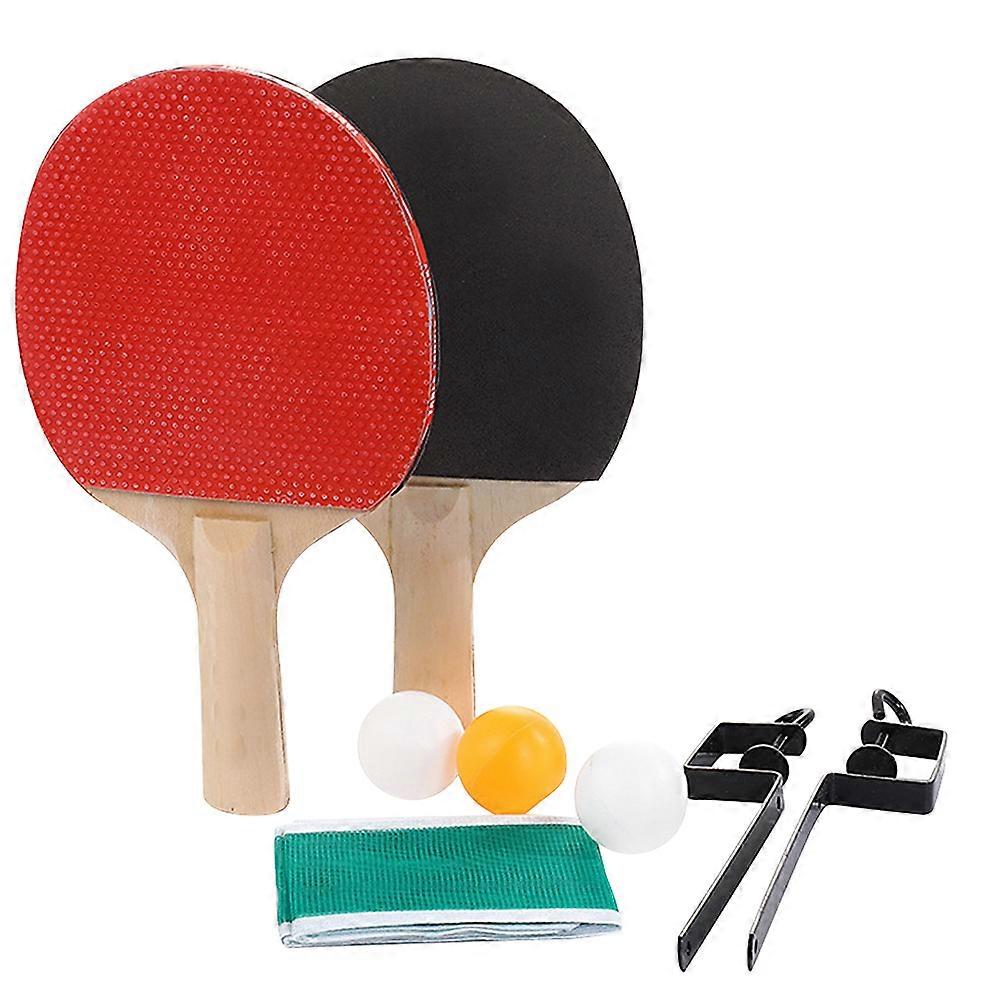 Table Tennis Self-Training Tool Table Tennis Racket Rack Set Home Table Tennis Trainers Wooden Material Safe Durable Interactive Play for Kids 1Pack