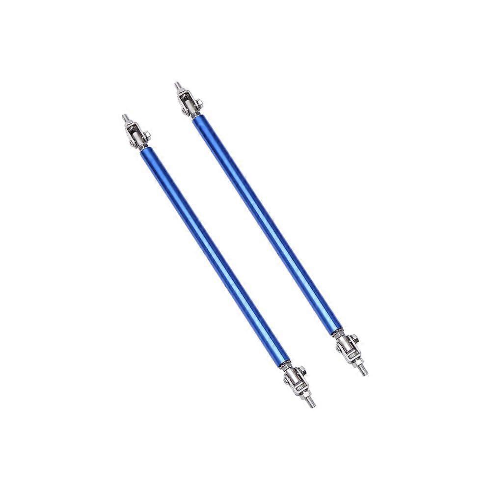 Auto Front Bumper Support Rod Universal Adjustable Front Lip Splitter 20cm Blue