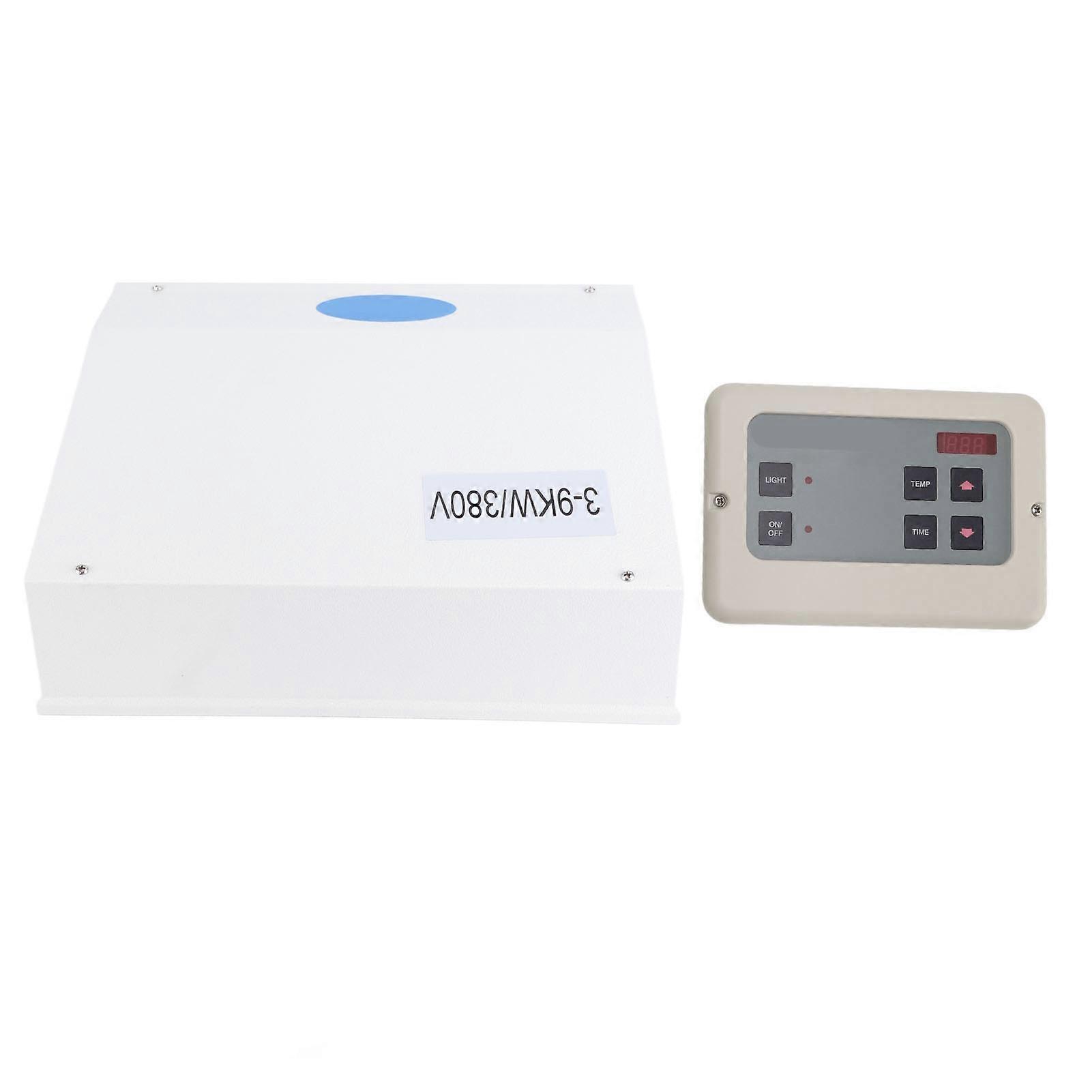380V Steam Engine Controller Sauna Stove Steam Generator External Controller for Sauna Spa Room White