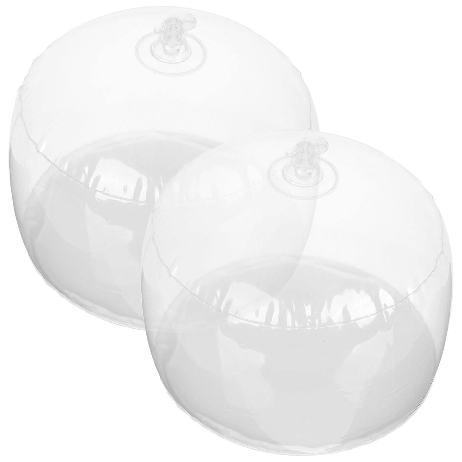 Travel Hat Holder Inflatable Hat Organizer Compact Size Transparent Prevent Deformation 2Pcs