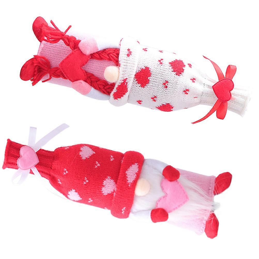 Gnome Doll Shape Covers Protect Bottles from Scratches Dust Assorted Color Small Size