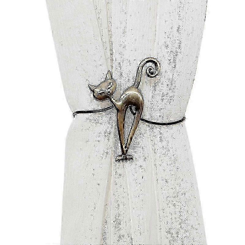 Magnetic Cat Shape Mini Drapery Holdback for Household Use