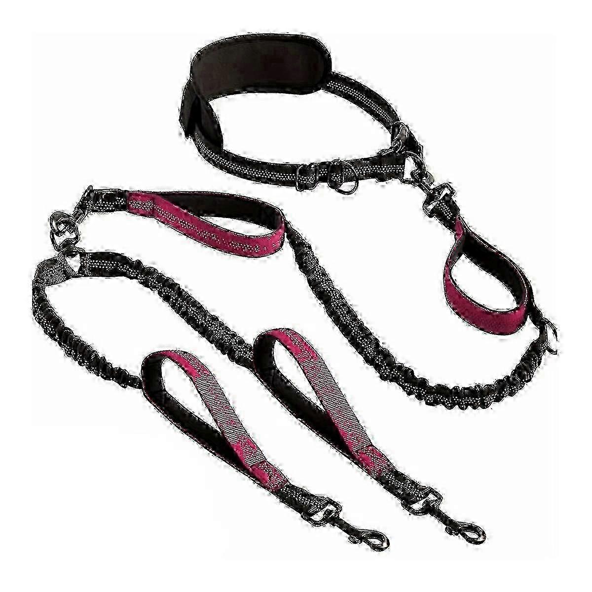 Reflective Dual Dog Leash for 2 Dogs - Padded Handles for Medium & Large Breeds, Ideal for Training, Jogging & Running - Available in 4 Colo