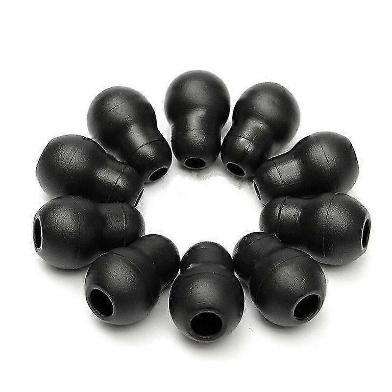 10Pcs Silicone Black Soft Eartips Earplug Earpieces For Littmann Stethoscope