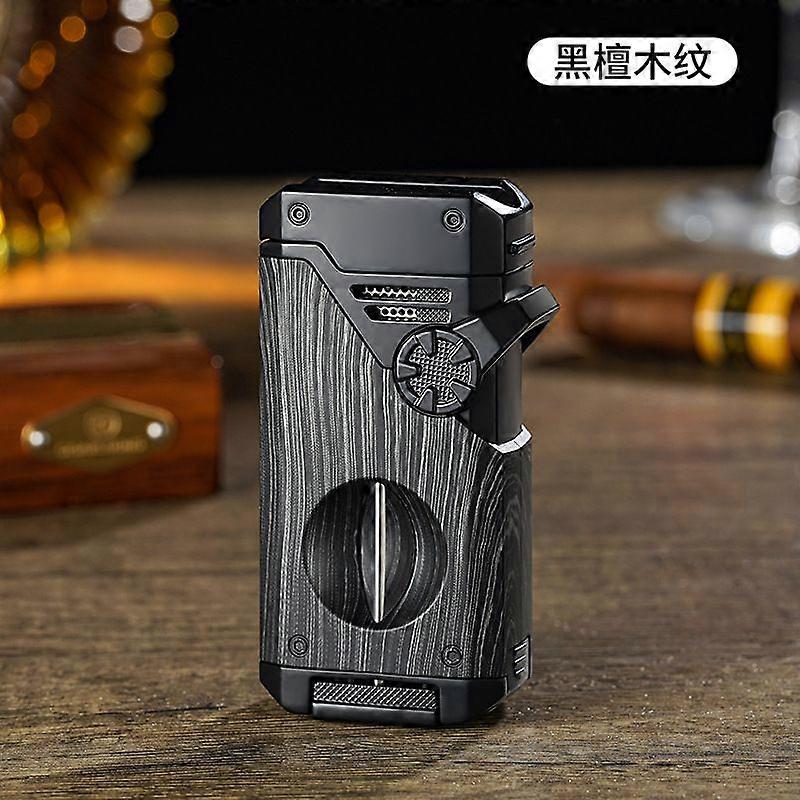 Multifunctional Four Torch Lighter Windproof Metal Body Cool Lighter Advanced Sense Lighter Internet Hot