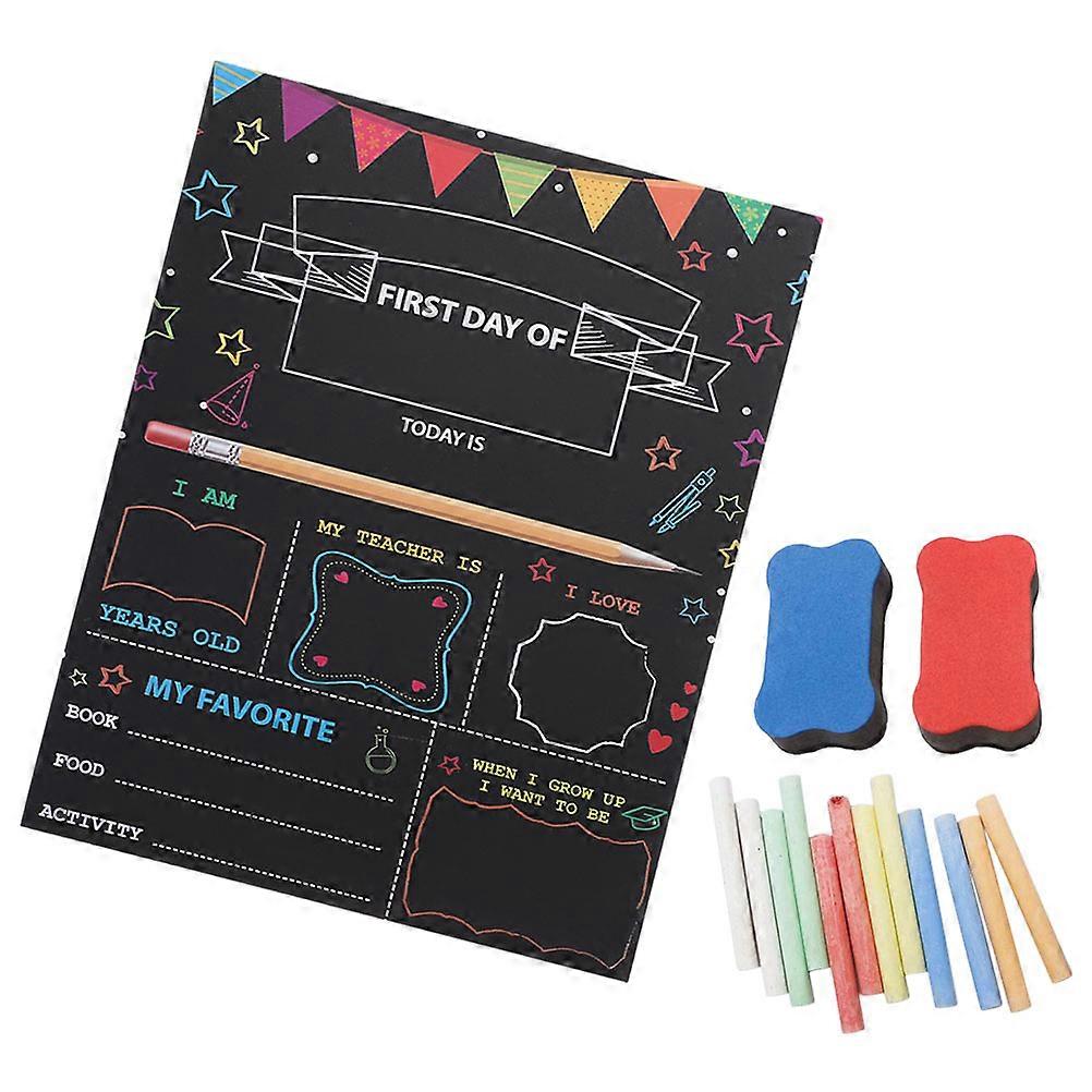 1 Set Chalkboards for Kids Day of School Sign Boards Assorted Color