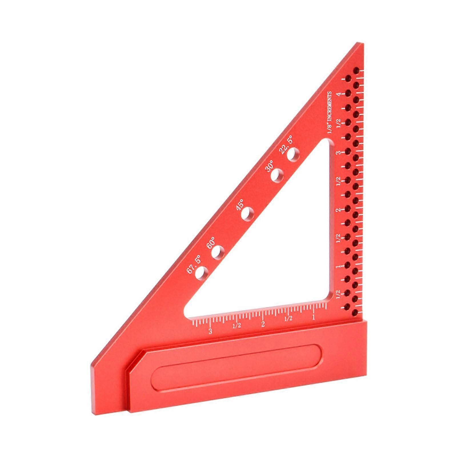 Woodworking Square Protractor 22.5/30/45/67.5 Degree Triangle Measuring Tool Measuring Ruler