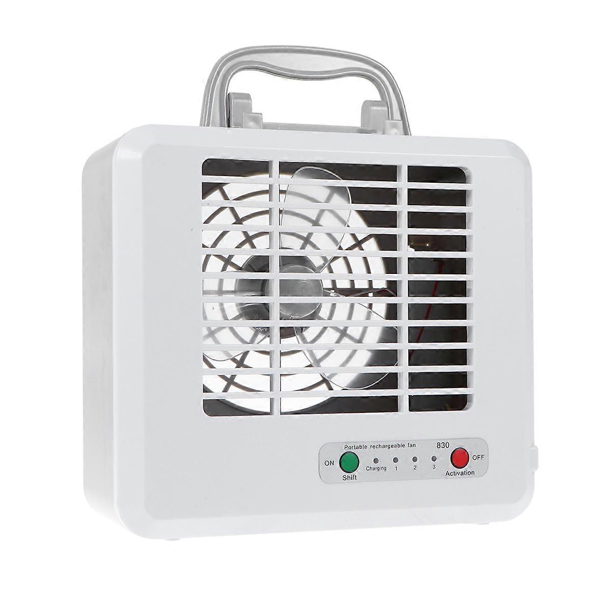 Small Cooling Fan Silent Mini Size Electric Fan Portable 19 x 17.5 x 5.5cm Battery Powered 1Set