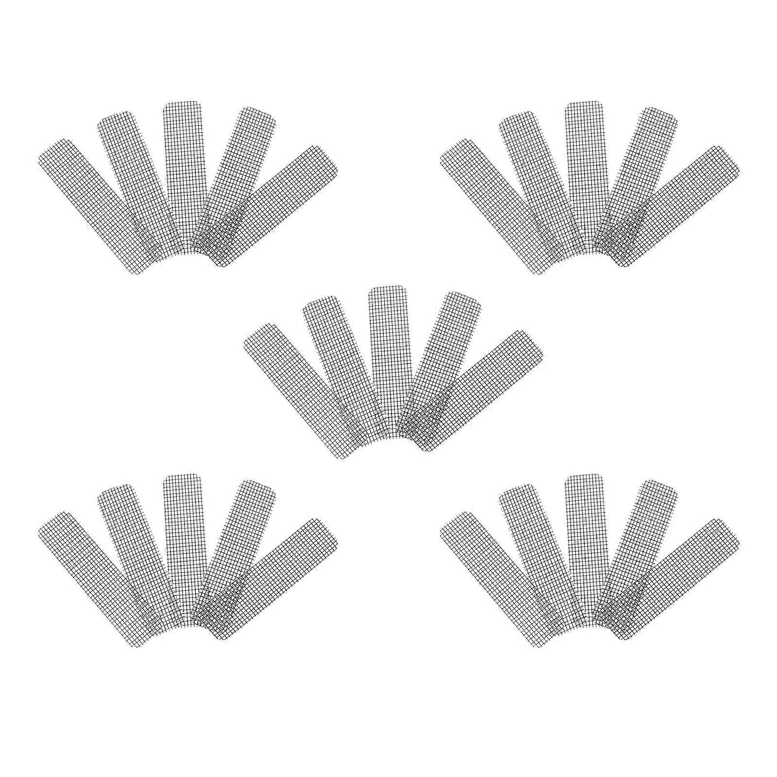 25pcs Self Adhesive Window Screen Repair Mesh, Tear Resistant Insect Netting for Windows, Doors, RVs, and Camping, Easy to Cut and Install