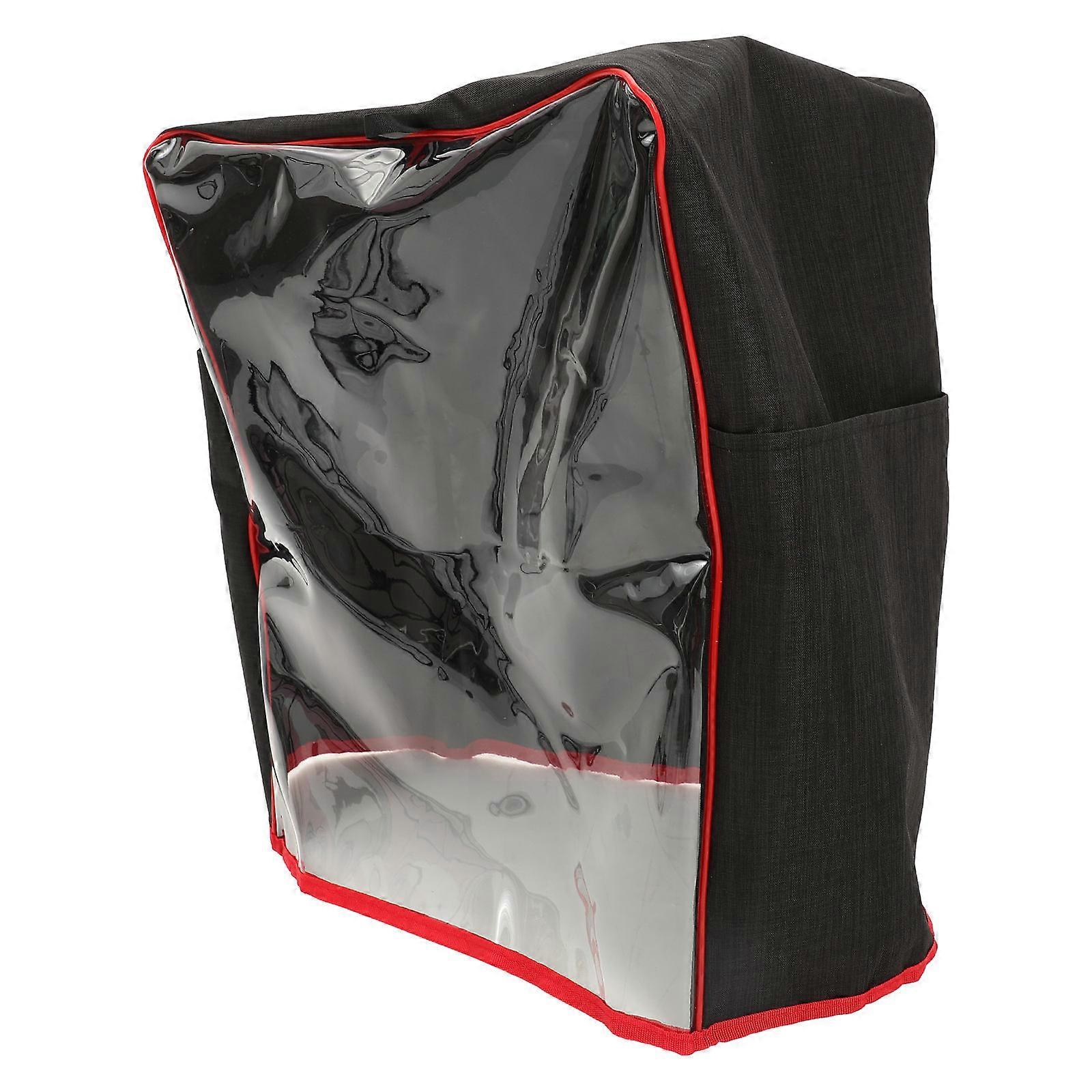 Kitchen Mixer Protective Cover Stand Mixer Cover For Kitchen Use With Pocket And Loop Black 45.00X36.00X25.00CM Scratch Protection 1Pcs