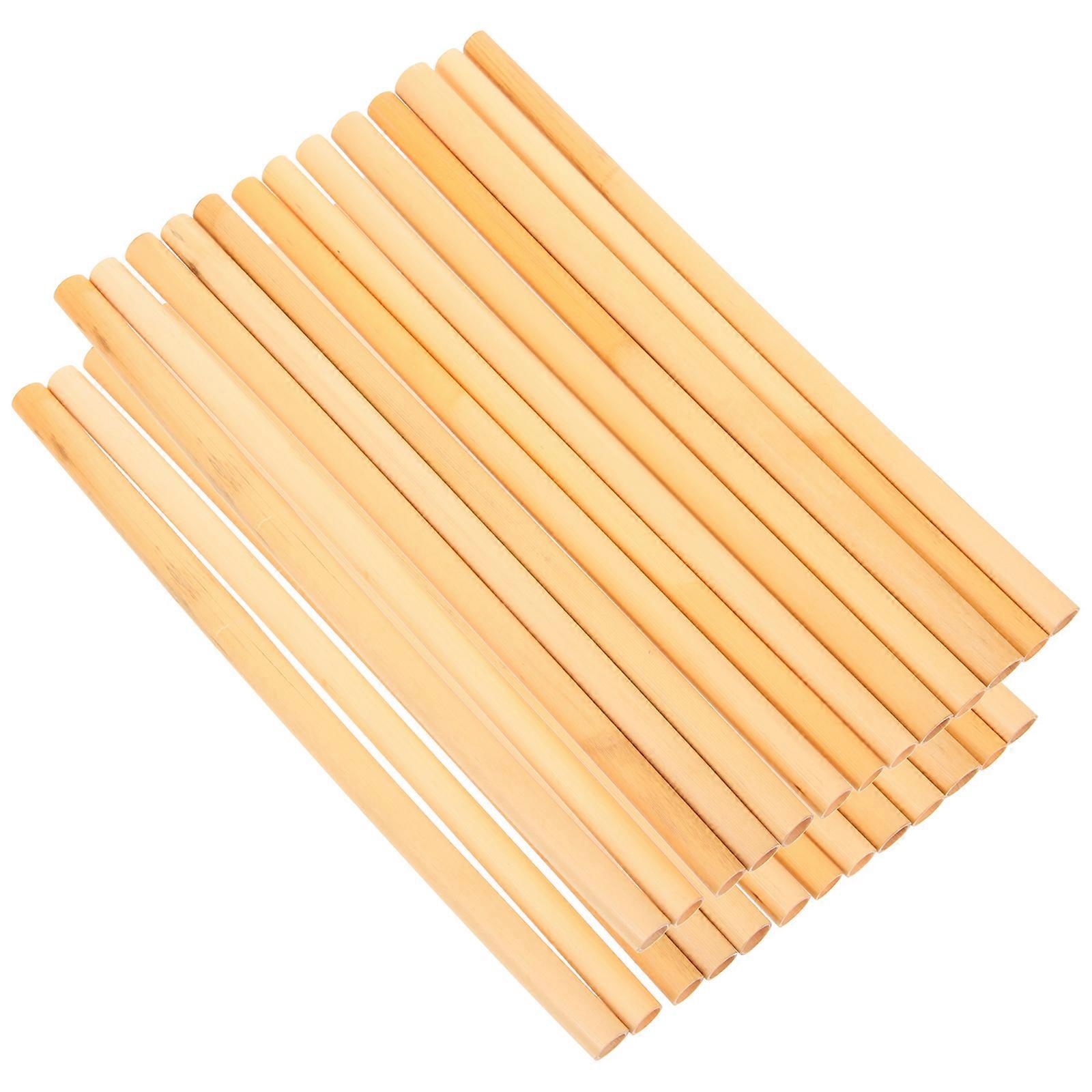 Natural Reed Bee Tubes Refill Pack of 30 Lightweight Pollinator Nesting Tubes for Bee Houses Easy to Cut and Install for Garden and Outdoor Beekeeping