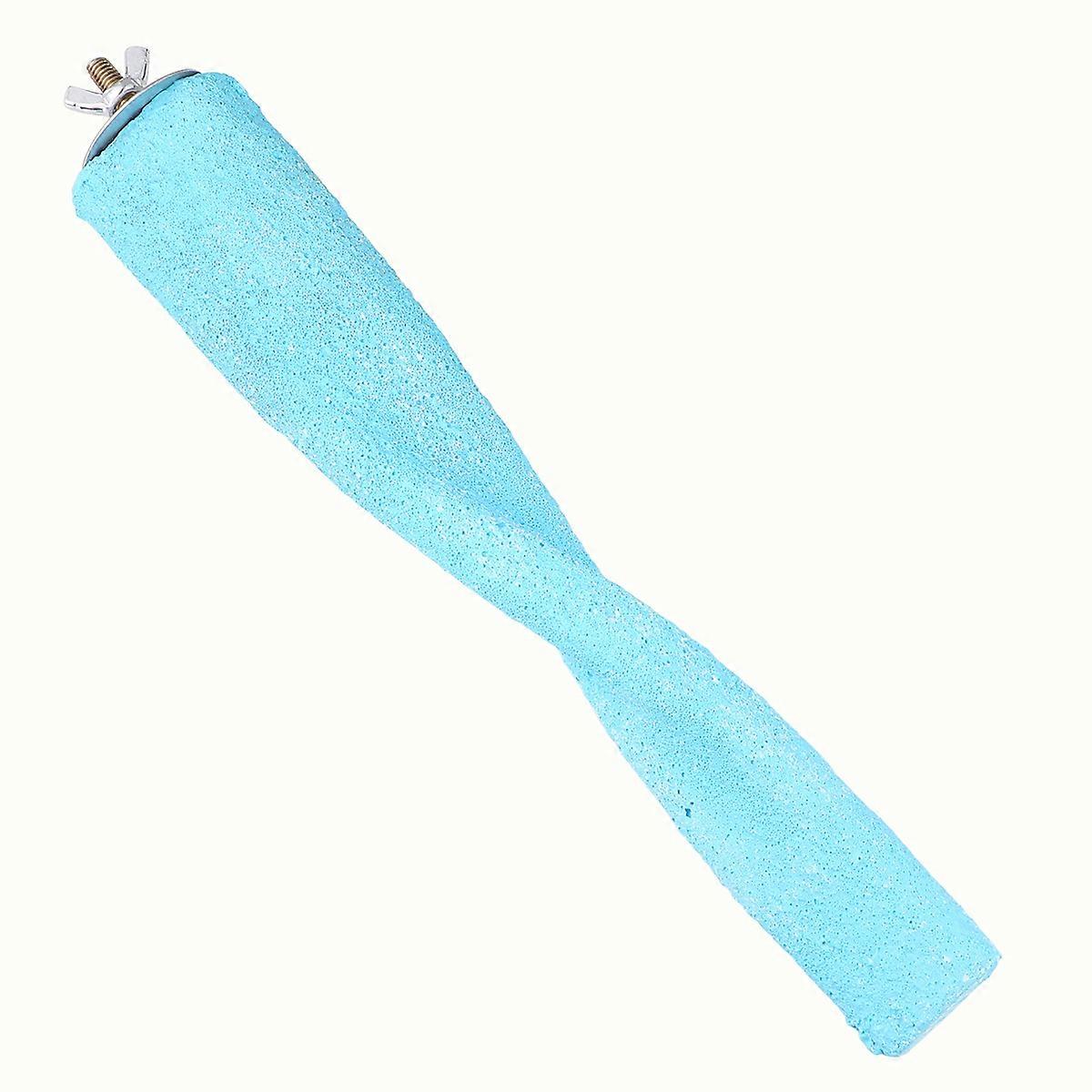 Parrot Perch Indoor Parrot Standing Stick Bird Cage Suitable Parrot Playing Stand Size L Blue For Parrots Foot Muscle Exercise 1Set