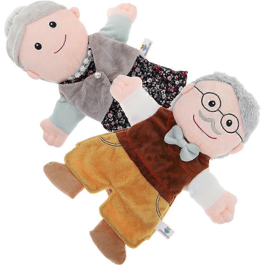 Family Hand Puppets   2pcs Set for Imaginative Play, Storytime & Role Playing, Lifelike Soft Educational Puppets for Parent Child Bonding