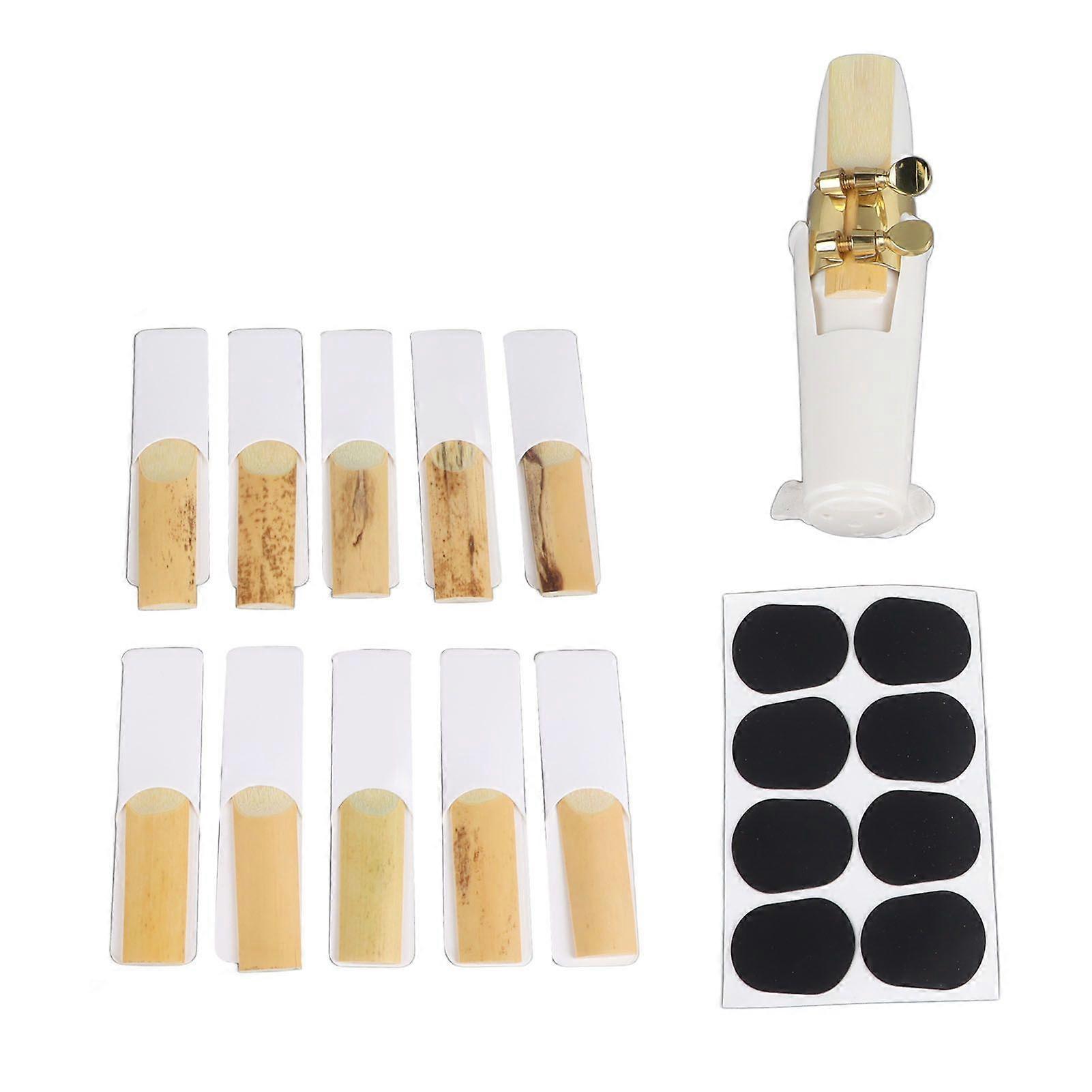 Alto Saxophone Mouthpiece Kit Professional Sax Mouthpiece Reed Pads Set Wind Instrument Accessories