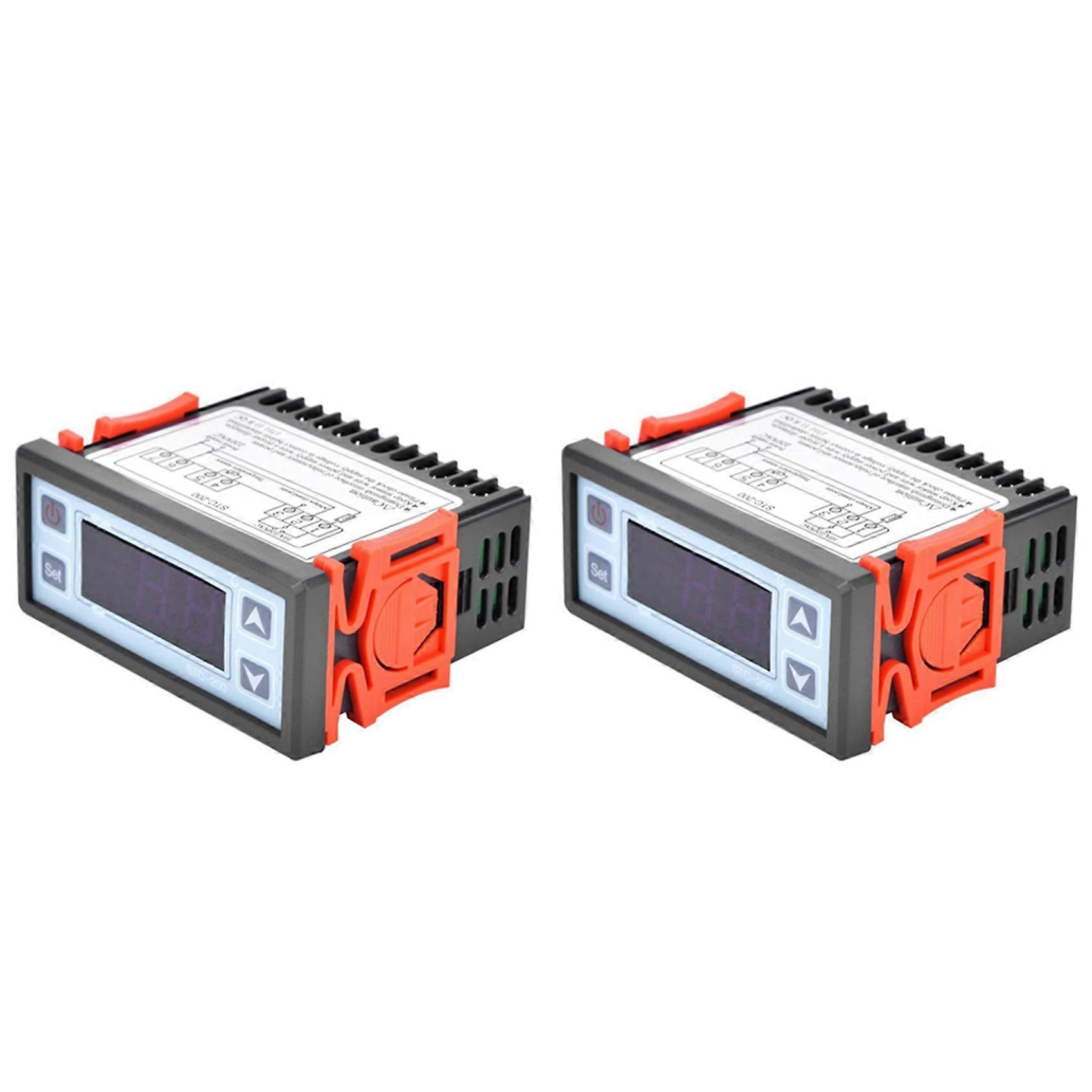 2X -200 Digital Thermostat Temperature Controller Microcomputer Refrigeration Heating Controller AC2