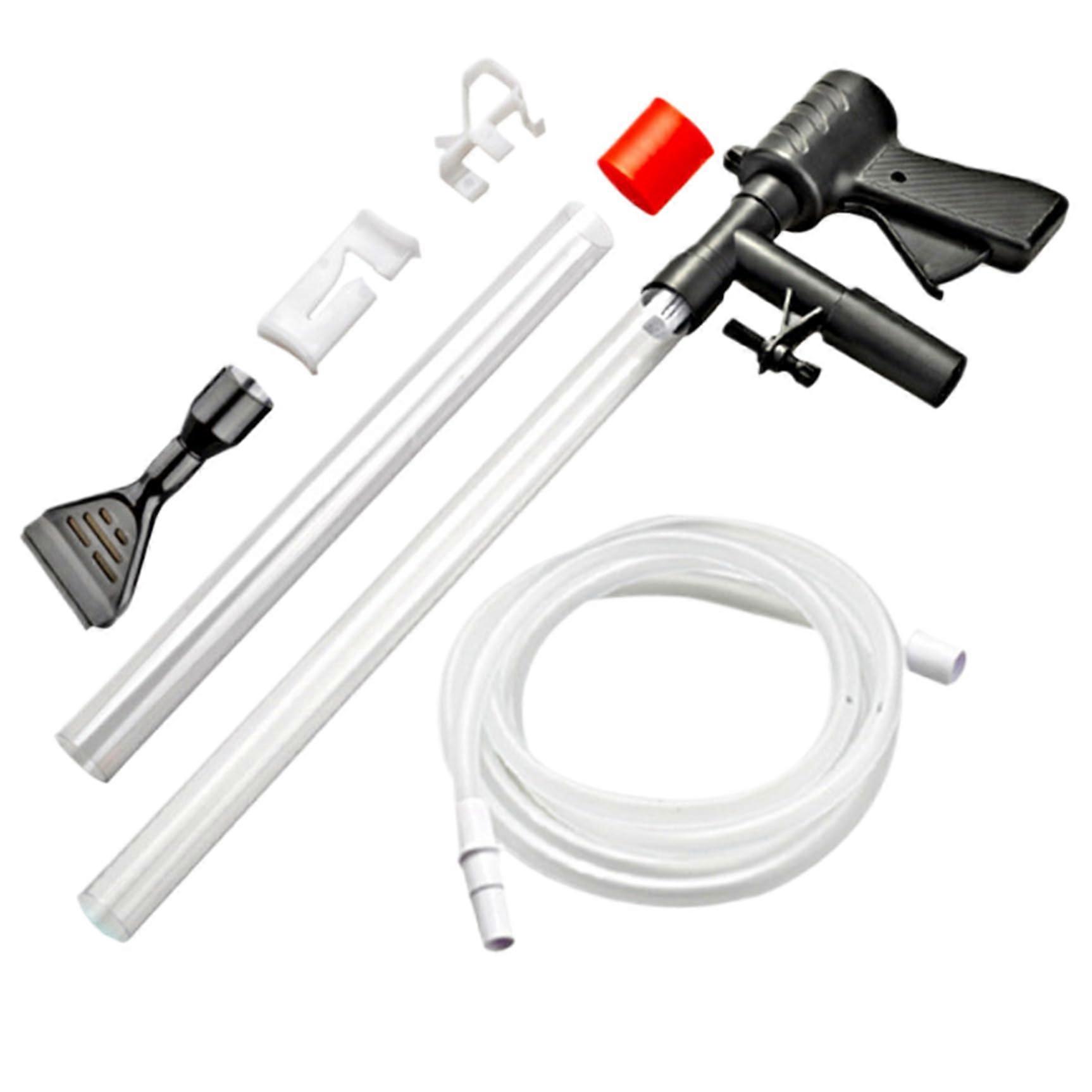 Aquarium Cleaner - Pneumatic Multi-Purpose Siphon Vacuum for Gravel Water Exchange and Algae Removal, Professional Design